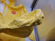 Dupont Tychem 2000 Hazmat Coverall Suit XL Hooded Socks Yellow QC122TYLXL000400 6