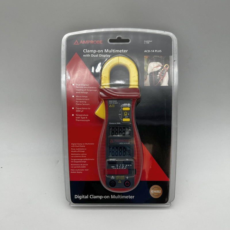 Amprobe ACD-14 Plus Multimeter 600A Clamp On w/ Dual Display and Temperature 10