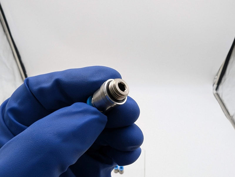 6x Festo QS-G1/8-6-1 Push-In Fittings 6mm OD Tubing 186107 -0.95 bar to 14 bar 3