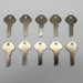 10x Ilco T153 Key Blanks For Some Master Padlocks Flat Steel .065"T x .3"W NOS 3