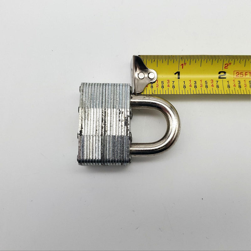 American Lock F25 Padlock 1"L x 5/16"D Shackle 1-3/4" Steel Body Keyed Alike 8