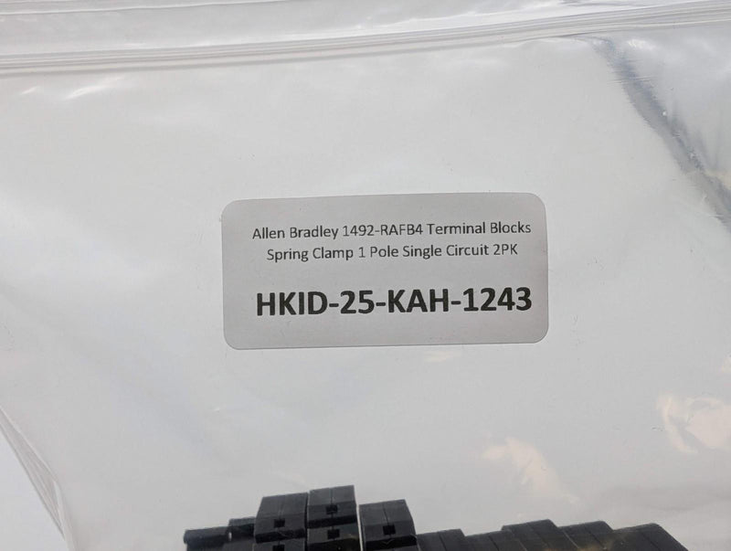 Allen Bradley 1492-RAFB4 Terminal Blocks Spring Clamp 1 Pole Single Circuit 2PK 7