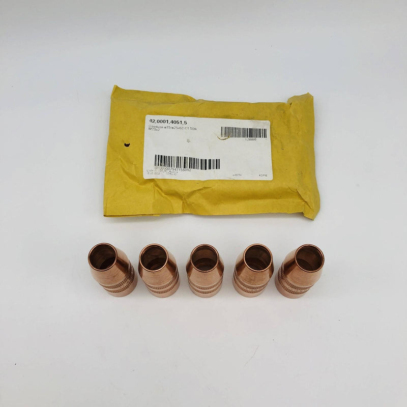 Fronius 42.0001.4051.5 Gas Nozzle 15/25X63 For Mig Welding Pack of 5 9