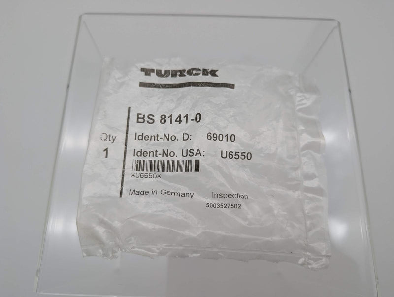 Turck BS 8141-0 Actuator & Sensor Connector M12 4 Pin Male Field Wireable 4