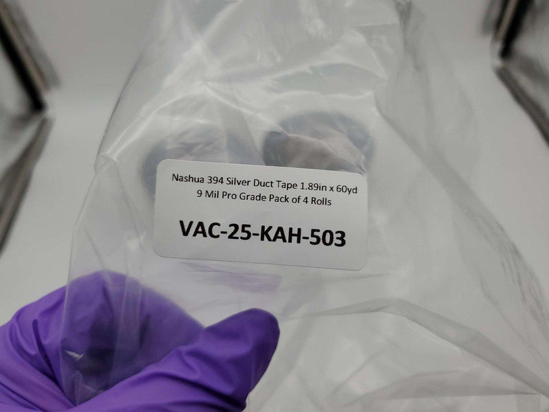 Nashua 394 Silver Duct Tape 1.89in x 60yd 9 Mil Pro Grade Pack of 4 Rolls 5