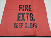 Fire Extinguisher Cover Hook & Loop Flap, Window & Hook 25" H 16.5" W FEC2W MED 2