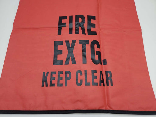 Fire Extinguisher Cover Hook & Loop Flap, Window & Hook 25" H 16.5" W FEC2W MED 2