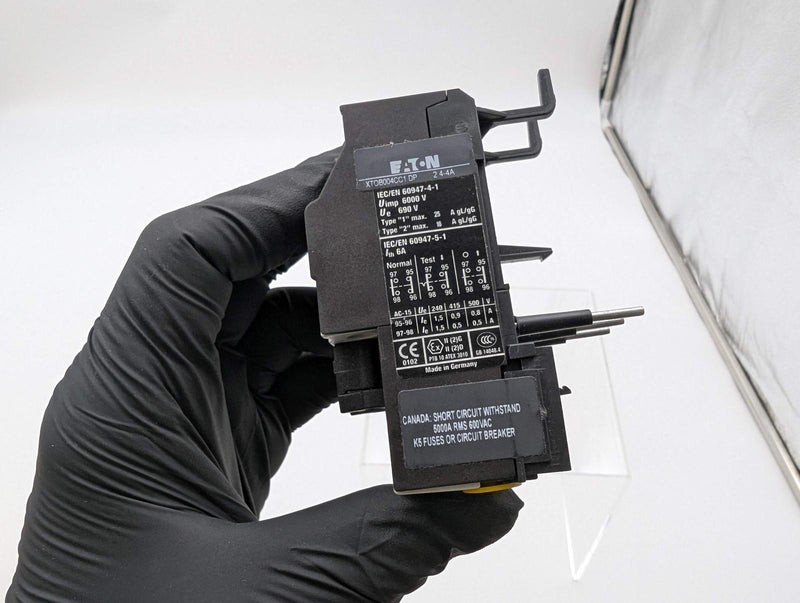 Eaton XTOB004CC1 Overload Relay 2.4A to 4A for XTEC017 & XTCE032 Contactors 3