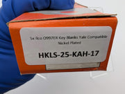 5x Ilco O997ER Key Blanks Yale Compatible Nickel Plated 4