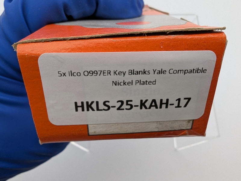 5x Ilco O997ER Key Blanks Yale Compatible Nickel Plated 4