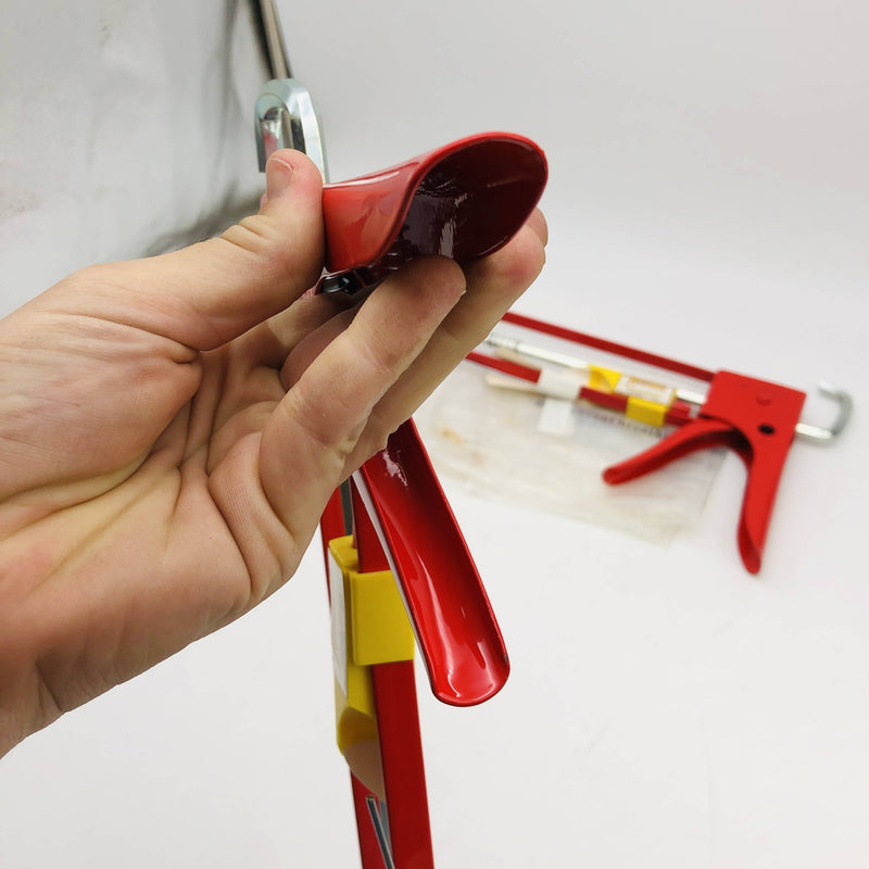 Newborn Brothers 112D Caulk Gun 1/10 Gal Drip Free EZ Thrust Red Lot of 2 9