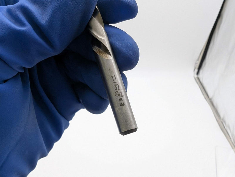 Chicago Latrobe 11/32" Drill Bit 118 Deg Point 3-7/16" LOC 4-3/4" OAL HSS 44422 4