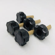 Davies 2870-N Clamping Knob Black Huskey 3/8-16 x 1-1/2 Thermoset Lot of 5 10