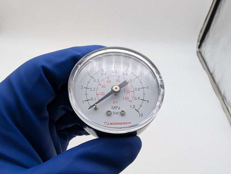 Norgren 18-015-013 Pressure Gauge 50mm Face 0-10 BAR 1/8" ISO R Rear Mount 4