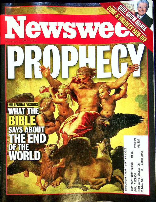 Newsweek Magazine November 1 1999 Bible End Of The World Bill Bradley Al Gore 1