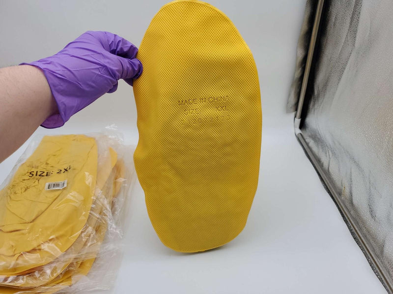 OnGuard Boot Shoe Covers XXL 15" PVC Yellow 97590-2X Fits Size 14-16 Pack of 4 2