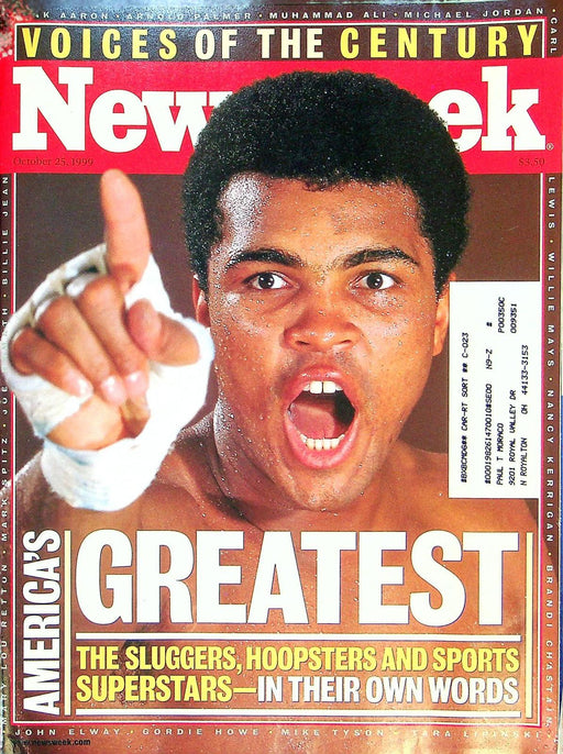Newsweek Magazine October 25 1999 Muhammed Ali Boxer Nuclear Weapons Treaty 1