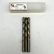 3pk Chicago-Latrobe 44423 Jobber Drill Bit 23/64 List 150L Left-Hand Helix HSS 1