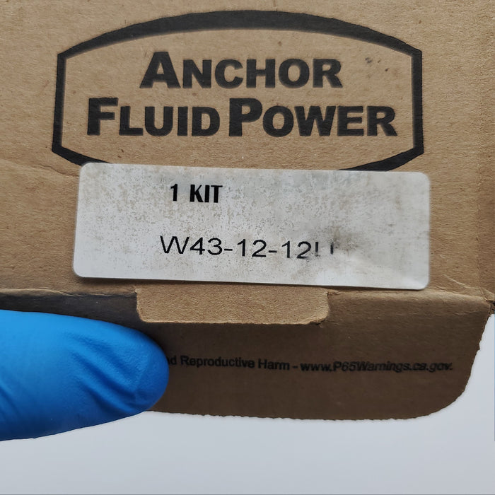 Anchor Fluid Power W43-12-12U 3/4 NPTF 4 Bolt Flange Fitting 3,000 psi w/ Kit 7