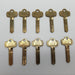 10x ESP 1A1Q1 Key Blanks for Best IC Locks Q Keyway Nickel Silver Dupe Prohibit 2