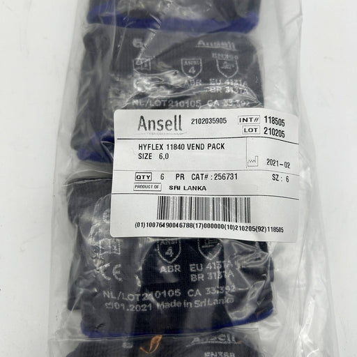 Ansell Hyflex 11840 Cut Resistant Gloves Size 6 Extra Small 15 Gauge Vend 6 Pair 2