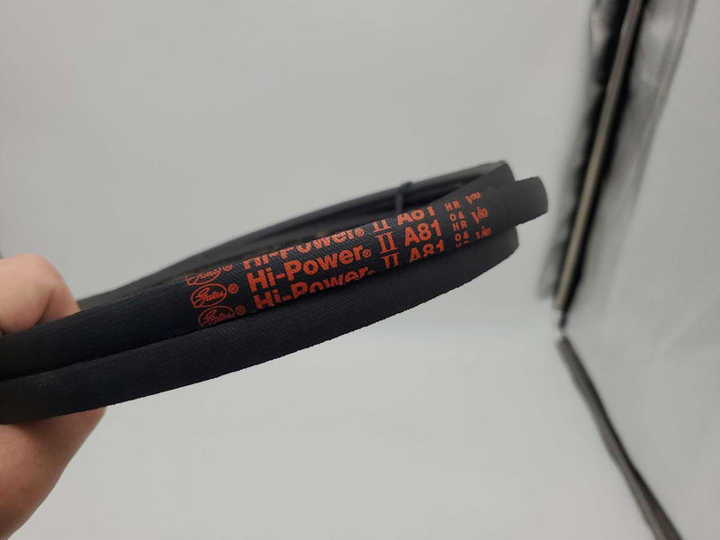 Gates A81 Belt 1/2" Width 83" Length 5/16" Thick Hi-Power II V-Belt 3