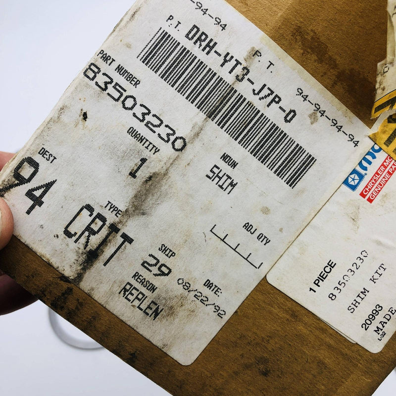 Mopar 83503230 Shim Package OEM NOS for 88-90 Jeep Manual Trans Six Cyl 4.0 4.2L 2