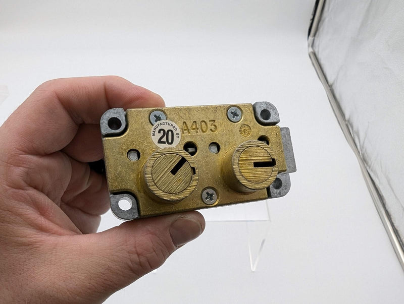 Ilco Safe Deposit Box Lock A403 LH Left Hand Double Big Nose 3 Keys A4031000441 3