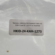 Numatics I24RD115JP00 Regulator Valve ISO 5599-2 Dual 10 - 130 PSI w/ Manifold 8
