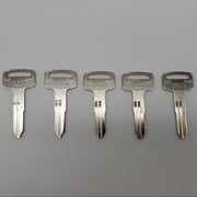 5x Ilco X117 Key Blanks For Yamaha, Kawasaki, Suzuki Cycles / ATVs Nickel Plated 3