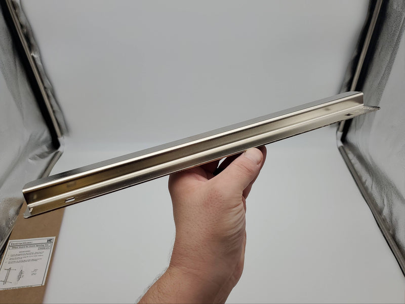 HPC Offset Door Guard Plate 9/16" Offset 14"L x 1-7/8"W Satin OVDG-14 USA Made 6