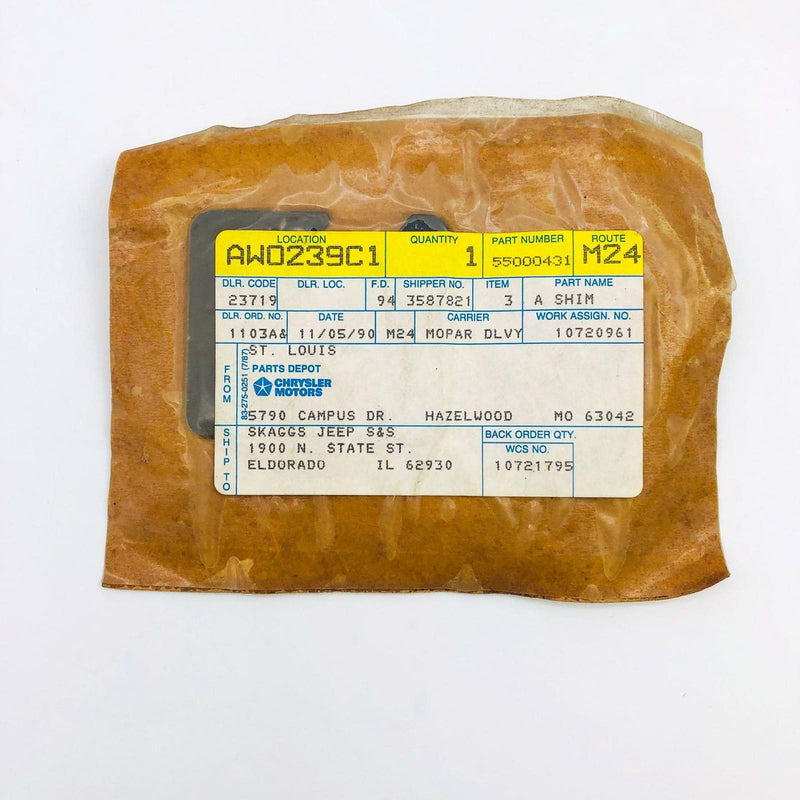 Mopar 55000431 Shim for Lift Door Hinge OEM NOS 1988-90 Jeep Cherokee Wagoneer 4