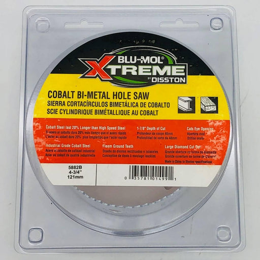 Blu Mol Xtreme 5882B Hole Saw 4-3/4"/121mm Cobalt Steel Bi-Metal 1-7/8" DepthOC 1