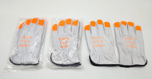Goatskin Leather Driver Gloves 2XL A5 Cut Resistant Hi-Vis Fingertips 3 Pairs 1