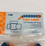 Loc-Line 32093 NPT Valve 1/2" Female Coolant Hose Component Acetal Copolymer 2pk 2