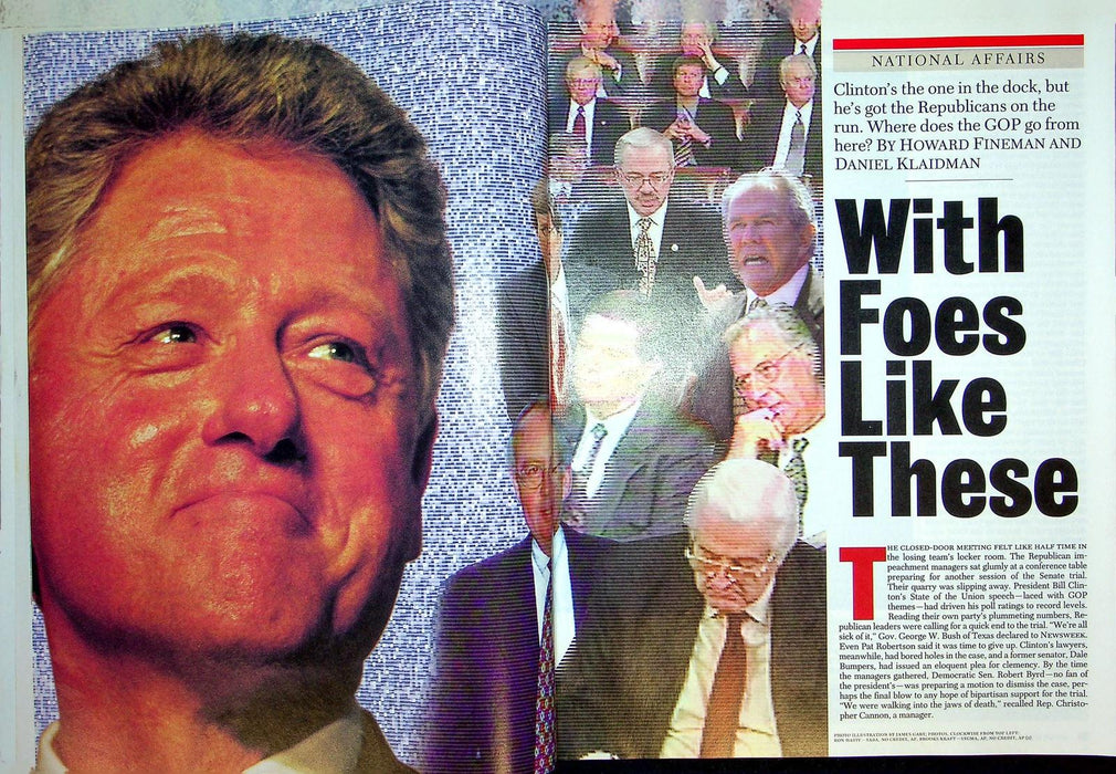 Newsweek Magazine February 1 1999 Star Wars Phantom Menace Clinton Impeachment 4