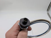 Brad 8R5006A16M005 Micro-Change M12 Receptacle 1/2"-14 NPT 0.5M Len 5 Pole 2