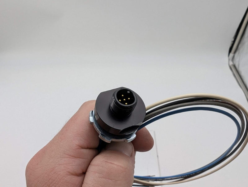 Brad 8R5006A16M005 Micro-Change M12 Receptacle 1/2"-14 NPT 0.5M Len 5 Pole 2