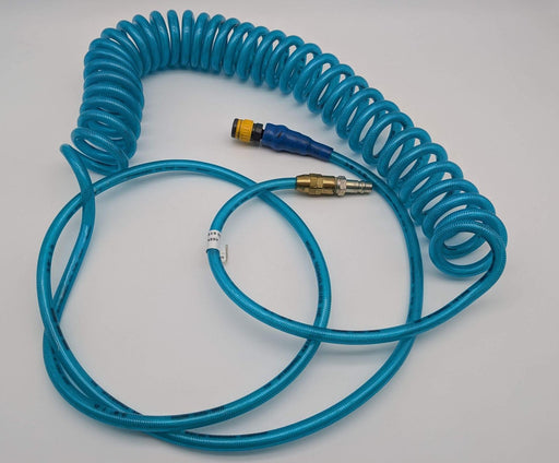Acumen 3/8" Polybraid Air Hose 25ft 1/2" Push to Connect to 1/4" Hi Cupla Ace 1