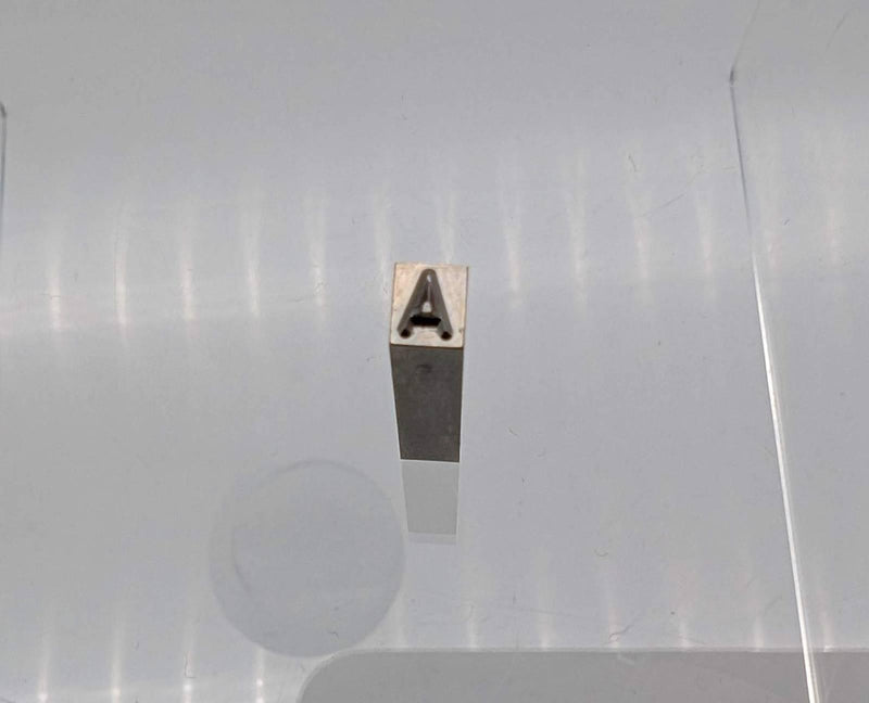Misumi HCF4-28.5-A-F90 Engraving Block Punch Letter A 28.5mm Len 90 DEG Flange