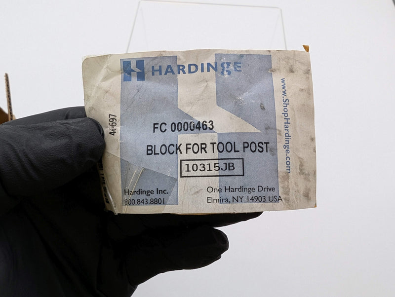 Hardinge FC 0000463 Tool Post Block OEM Lathe Tooling Part