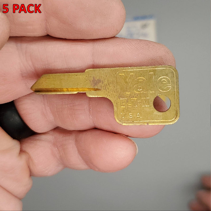5x Yale EB1019 Key Blanks F9L Keyway Brass 4 Pin NOS
