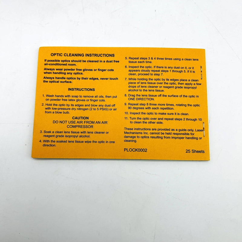 Laser Mech PLOCK0002 Laser Optics Cleaning Tissue Polishes 48 Booklets/1200pcs 3