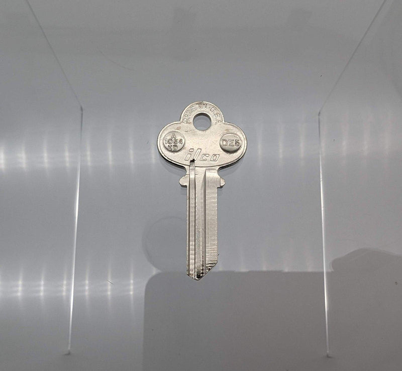 10x Ilco A1054KD / DE5 Key Blanks for Some Dexter Locks Nickel Plated 1