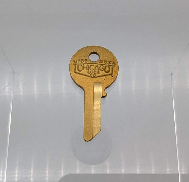 10x Chicago KP6 Key Blanks Solid Brass 4 Pin / Ilco SC1041YR for Cabinet Locks 1