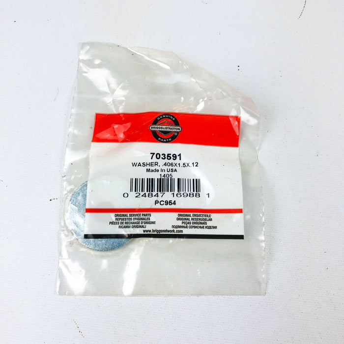 Briggs and Stratton 703591 Washer .406x1.5x.12 OEM NOS For Simplicity Sealed 6