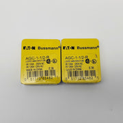 Bussmann AGC-1-1/2-R Fuses 1.5A 250V Glass Tube Fast Acting Pack of 10 1