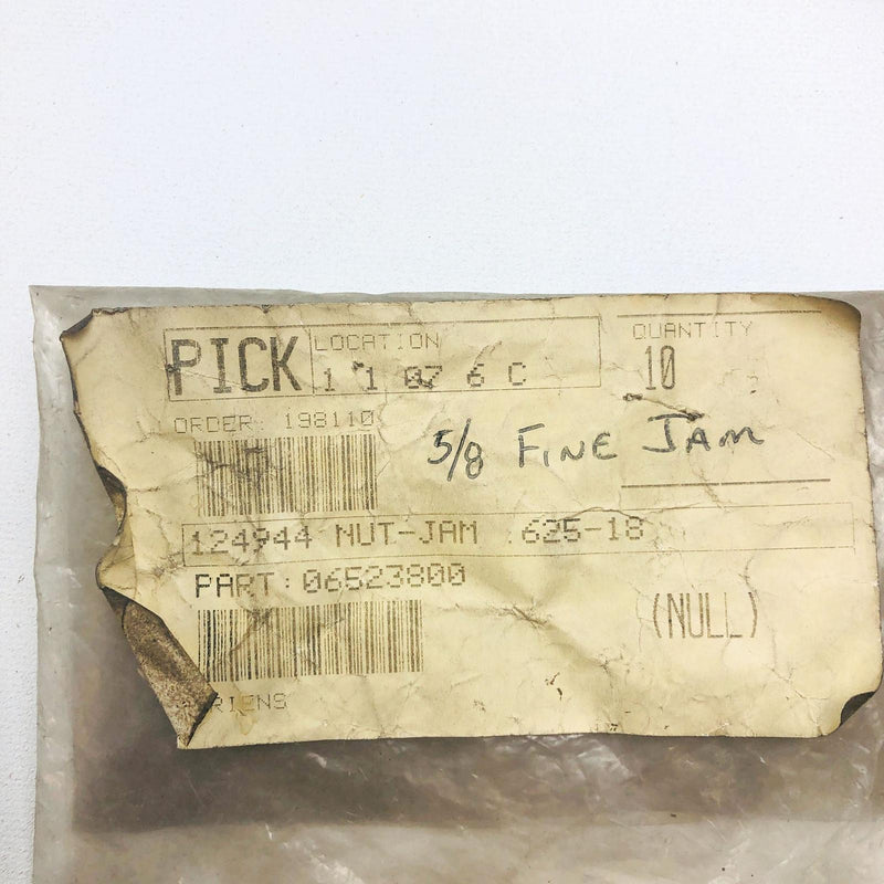 Gravely 06539600 Nut Jam .625-18 OEM NOS Replaces 124944 / 06523800 Coated 2