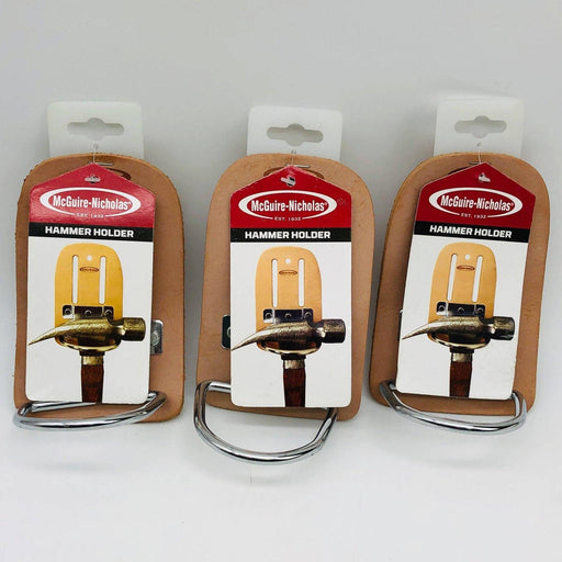 3pk McGuire-Nicholas 739 Hammer Holder Leather Swivel Steel Max2-1/2" Wide Belts 1