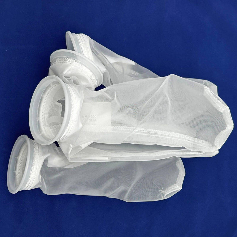 DHA NMO300P4POL/A Liquid Filter Sock Bag 4" x 14" P Flange 300 Mi Mesh Lot of 5